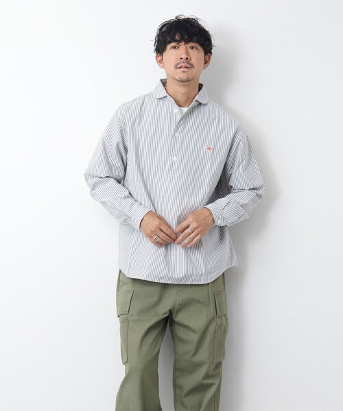 DANTON(ダントン)の「【DANTON/ダントン】ROUND COLLAR P.O SHIRT LS 25SS(シャツ/ブラウス・メンズ・ブラック系その他/ブルー系その他・40/42/44/38)」の11枚目の写真