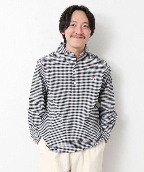 DANTON(ダントン)の「【DANTON/ダントン】ROUND COLLAR P.O SHIRT LS 25SS(シャツ/ブラウス・メンズ・ブラック系その他/ブルー系その他・40/42/44/38)」の18枚目の写真