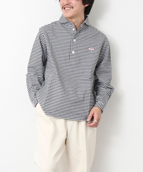 DANTON(ダントン)の「【DANTON/ダントン】ROUND COLLAR P.O SHIRT LS 25SS(シャツ/ブラウス・メンズ・ブラック系その他/ブルー系その他・40/42/44/38)」の21枚目の写真