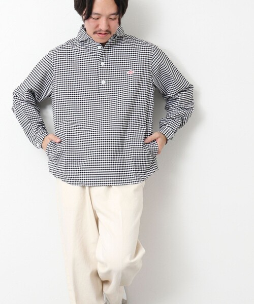 DANTON(ダントン)の「【DANTON/ダントン】ROUND COLLAR P.O SHIRT LS 25SS(シャツ/ブラウス・メンズ・ブラック系その他/ブルー系その他・40/42/44/38)」の22枚目の写真