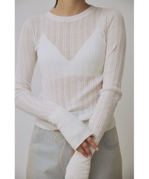 Abor | 【Abor】High Gauge Random Rib Knit Pullover/ハイゲージ ランダムリブニット プルオーバー(ニット/セーター)
