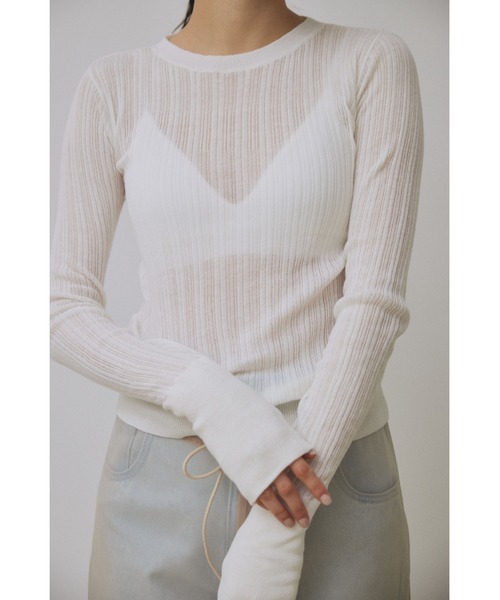【Abor】Random Rib Pullover/ランダムリブプルオーバー