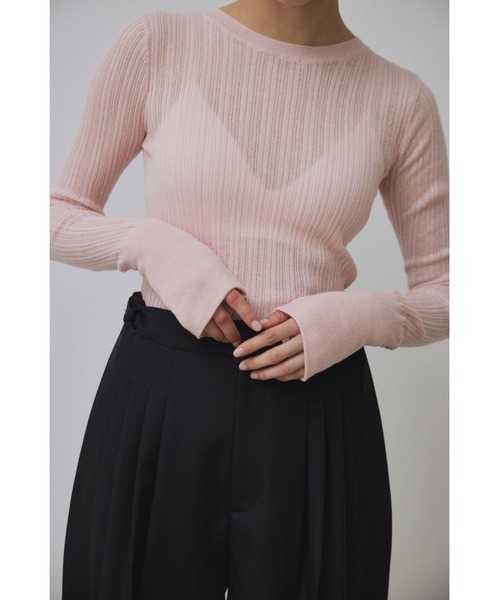 ニット セーター 「Abor」Random Rib Pullover/ランダムリブプルオーバー レディース セール】【Abor】Random Rib Pullover/ランダムリブプルオーバー
