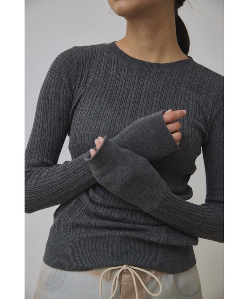 Abor(アボア)の「【Abor】Random Rib Pullover/ランダムリブプルオーバー(ニット/セーター・レディース・ホワイト/ピンク/チャコールグレー・FREE)」の2枚目の写真