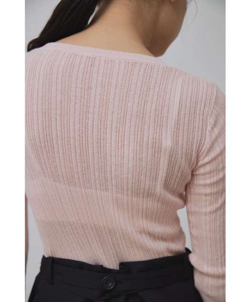 ニット セーター 「Abor」Random Rib Pullover/ランダムリブプルオーバー レディース Abor ニット セーター 「Abor」Random Rib Pullover/ランダム