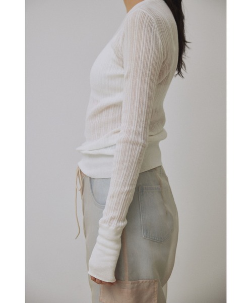 セール】【Abor】Random Rib Pullover/ランダムリブプルオーバー