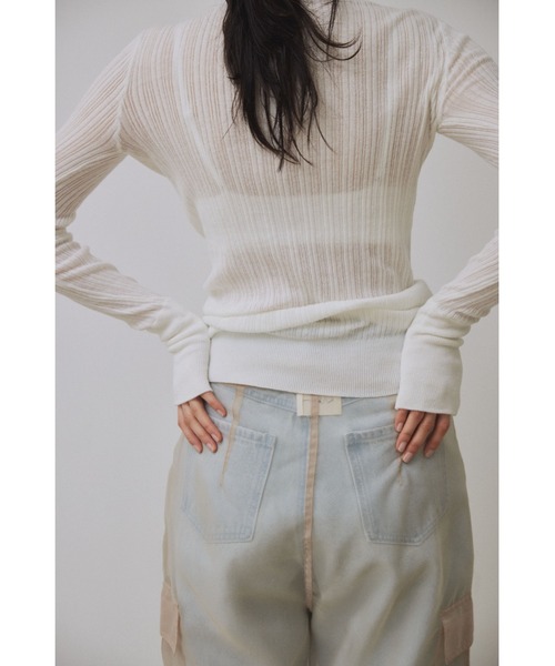 Abor(アボア)の「【Abor】Random Rib Pullover/ランダムリブプルオーバー(ニット/セーター・レディース・ホワイト/ピンク/チャコールグレー・FREE)」の11枚目の写真