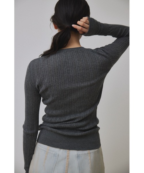 Abor（アボア）の「【Abor】Random Rib Pullover/ランダムリブ