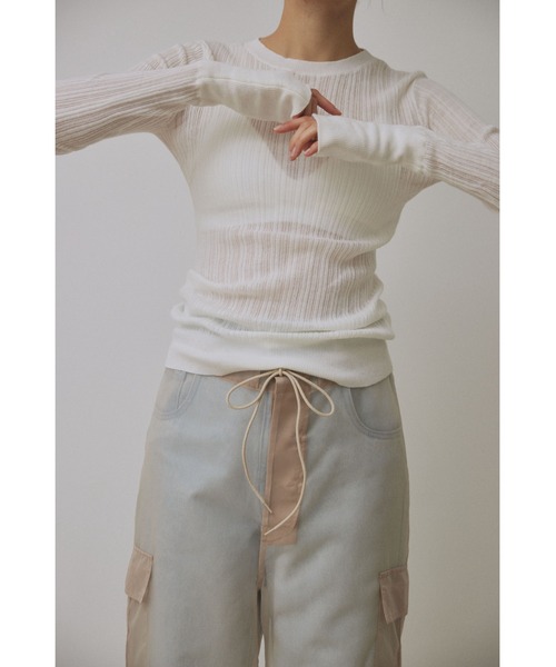 ニット セーター 「Abor」Random Rib Pullover/ランダムリブプルオーバー レディース セール】【Abor】Random Rib Pullover/ランダムリブプルオーバー