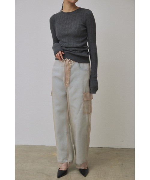 ニット セーター 「Abor」Random Rib Pullover/ランダムリブプルオーバー レディース Random Rib Pullover – Abor