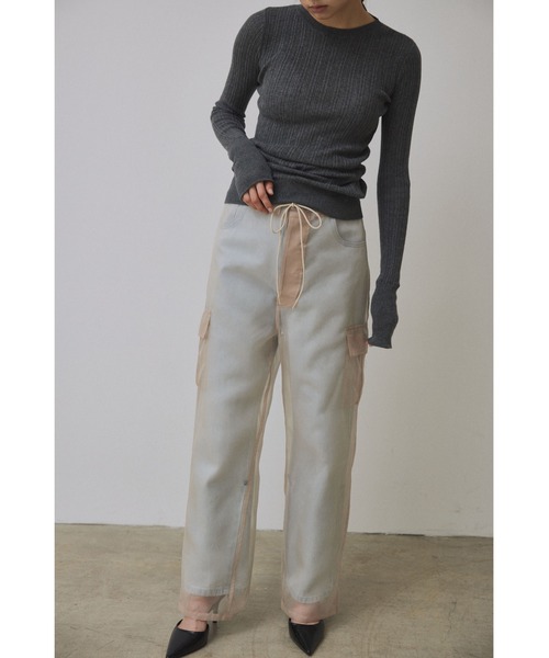 Abor(アボア)の「【Abor】Random Rib Pullover/ランダムリブプルオーバー(ニット/セーター・レディース・ホワイト/ピンク/チャコールグレー・FREE)」の22枚目の写真