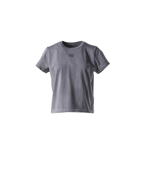 alexanderwang(アレキサンダーワン)の「ESSENTIAL JSY SHRUNKEN TEE W/PUFF LOGO(Tシャツ/カットソー・レディース・ホワイト/チャコールグレー/ブラック・SMALL/X-SMALL/MEDIUM)」の3枚目の写真