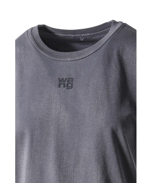 alexanderwang(アレキサンダーワン)の「ESSENTIAL JSY SHRUNKEN TEE W/PUFF LOGO(Tシャツ/カットソー・レディース・ホワイト/チャコールグレー/ブラック・SMALL/X-SMALL/MEDIUM)」の11枚目の写真