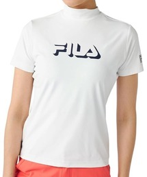 FILA GOLF/フィラ ゴルフ ゴルフウェア ブランド ロゴ 軽量 ストレッチ 接触冷感 UVカット ハイネック 半袖 Tシャツ
