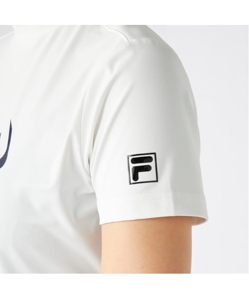 FILA GOLF(フィラゴルフ )の「FILA GOLF/フィラ ゴルフ ゴルフウェア ブランド ロゴ 軽量 ストレッチ 接触冷感 UVカット ハイネック 半袖 Tシャツ(Tシャツ/カットソー・レディース・ブラック/ホワイト・M/L/LL)」の17枚目の写真