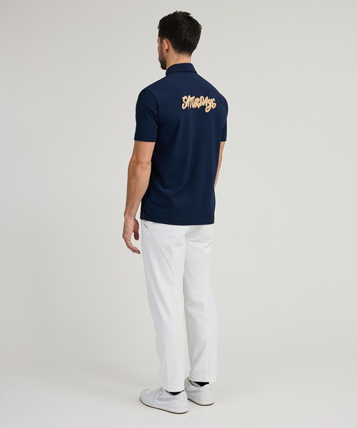 Saturdays Golf(サタデーズゴルフ)の「36G Pique SS Polo(ポロシャツ・メンズ・ホワイト/ネイビー/ブラック・L/M/S/XL)」の6枚目の写真