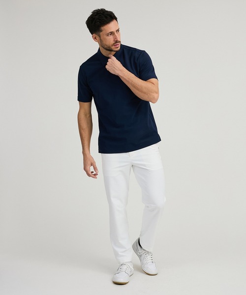 Saturdays Golf(サタデーズゴルフ)の「36G Pique SS Polo(ポロシャツ・メンズ・ホワイト/ネイビー/ブラック・L/M/S/XL)」の9枚目の写真