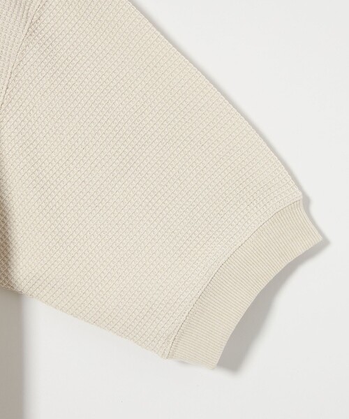 BEAUTY&YOUTH UNITED ARROWS（ビューティーアンドユースユナイテッドアローズ）の「【WEB限定】グリッド エアーワッフル ハーフスリーブ Vカーディガン（カーディガン/ボレロ・メンズ・オフホワイト/ブラック/ライトブルー・S/M/L）」の17枚目の写真