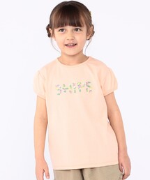 SHIPS | SHIPS KIDS:100～130cm / ガーリー 刺繍 ロゴ Tシャツ(Tシャツ/カットソー)