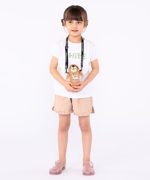 SHIPS（シップス）の「SHIPS KIDS:100～130cm / ガーリー 刺繍 ロゴ Tシャツ（Tシャツ/カットソー・キッズ・オレンジ/オフホワイト/ラベンダー・100/110/120/130）」の20枚目の写真