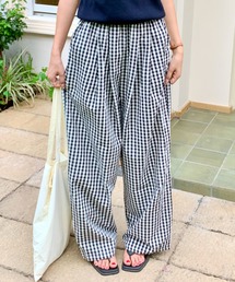 ギンガムチェック」に該当するレディースのパンツファッション