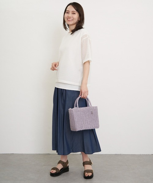 ikka（イッカ）の「【雑誌InRed6月号掲載】コットンボリュームペチ付きスカーチョ【親子コーデ】（その他パンツ・レディース・チャコールグレー/グリーン/ネイビー/ベージュ/モカ・S/M/L）」の15枚目の写真