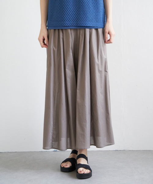 ikka（イッカ）の「【雑誌InRed6月号掲載】コットンボリュームペチ付きスカーチョ【親子コーデ】（その他パンツ・レディース・チャコールグレー/グリーン/ネイビー/ベージュ/モカ・S/M/L）」の22枚目の写真