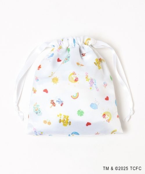 PAGEBOY（ページボーイ）の「【ケアベア×PAGEBOY】リバーシブル巾着（ポーチ・レディース・ブラック/オフホワイト/グレー・FREE）」の2枚目の写真