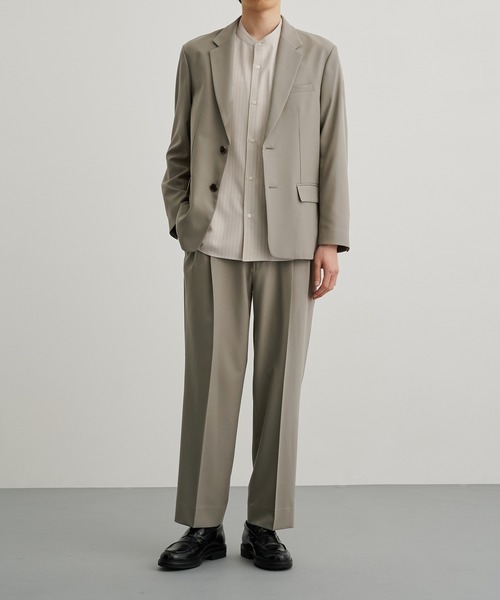 PUBLIC TOKYO（パブリックトウキョウ）の「〈セットアップ対応〉GRトロピカルスリムジャケット（セットアップ・メンズ・ダークグレー/ブラック/ライトブラウン・1/2/3）」の10枚目の写真