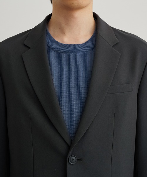 PUBLIC TOKYO（パブリックトウキョウ）の「〈セットアップ対応〉GRトロピカルスリムジャケット（セットアップ・メンズ・ダークグレー/ブラック/ライトブラウン・1/2/3）」の17枚目の写真