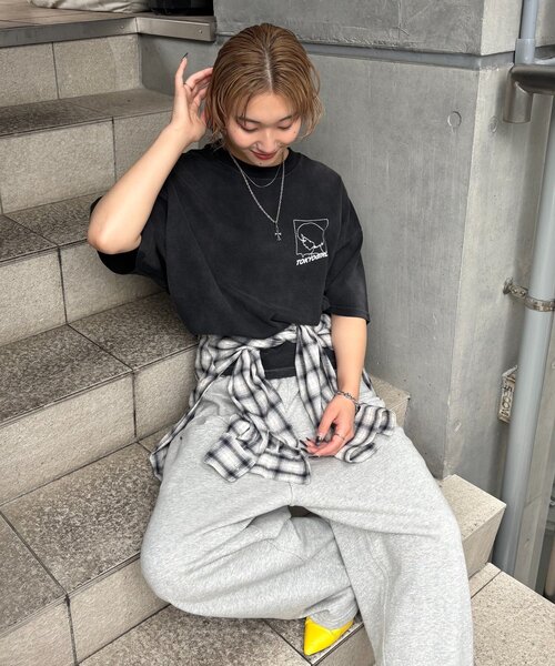 TOKYOGIRL（トーキョーガール）の「WEB限定/2サイズ【TOKYOGIRL/東京ガール】ロゴTEE（Tシャツ/カットソー・レディース・ブラック/ホワイト/ネイビー・MEDIUM/LARGE）」の15枚目の写真