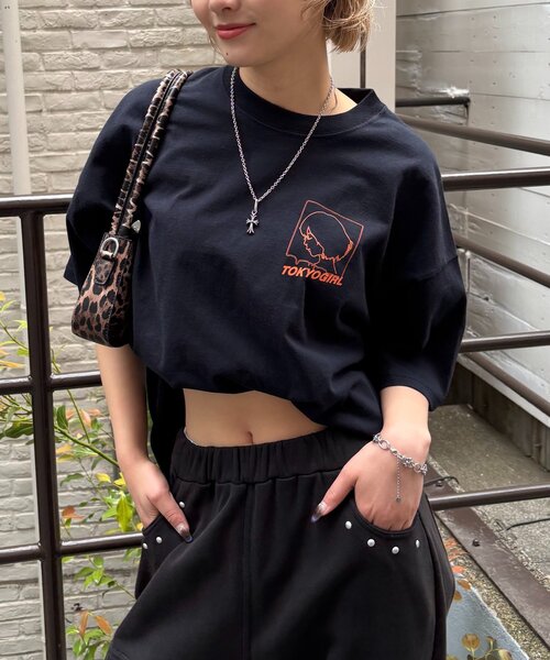 TOKYOGIRL（トーキョーガール）の「WEB限定/2サイズ【TOKYOGIRL/東京ガール】ロゴTEE（Tシャツ/カットソー・レディース・ブラック/ホワイト/ネイビー・MEDIUM/LARGE）」の20枚目の写真