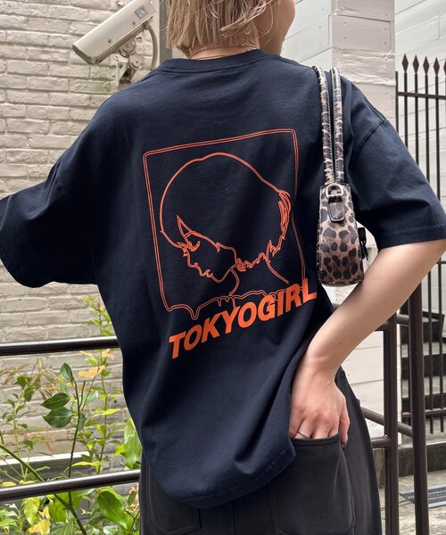 TOKYOGIRL（トーキョーガール）の「WEB限定/2サイズ【TOKYOGIRL/東京ガール】ロゴTEE（Tシャツ/カットソー・レディース・ブラック/ホワイト/ネイビー・MEDIUM/LARGE）」の22枚目の写真