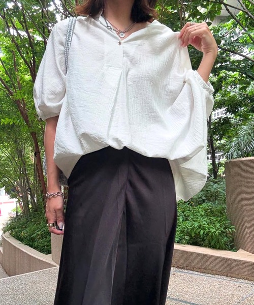 キーネックシアードルマンオーバーシャツ Emma Taylor
