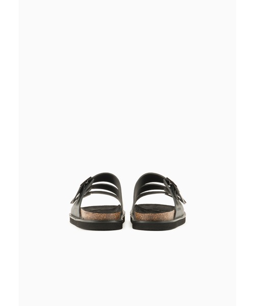 EMPORIO ARMANI(エンポリオアルマーニ)の「【エンポリオ アルマーニ】サンダル サフィアーノレザー製 トリプルバンド(サンダル・メンズ・ブラック・5/6)」の5枚目の写真