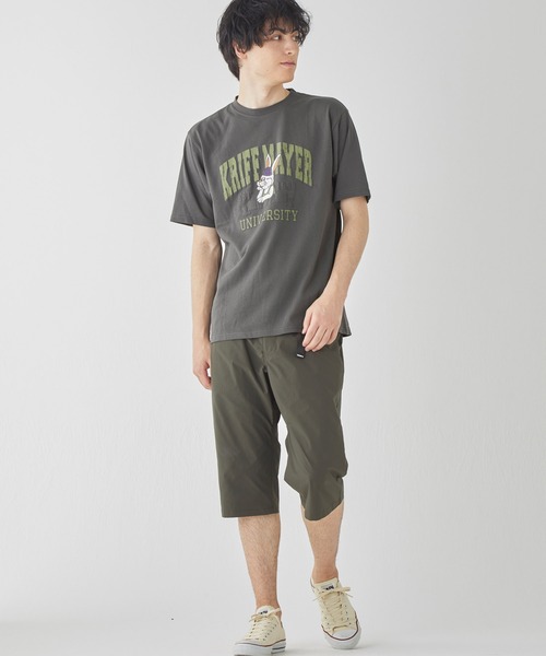 KRIFF MAYER（クリフメイヤー）の「【汗染み防止･軽撥水･防汚･吸水速乾･接触冷感】ウェットプロテクトT(カレッジ)（Tシャツ/カットソー・メンズ・レッド/ライトグリーン/チャコール/ネイビー/オフホワイト/グレー・MEDIUM/LARGE/X-LARGE）」の15枚目の写真