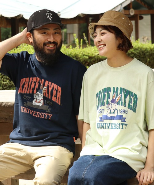 KRIFF MAYER（クリフメイヤー）の「【汗染み防止･軽撥水･防汚･吸水速乾･接触冷感】ウェットプロテクトT(カレッジ)（Tシャツ/カットソー・メンズ・レッド/ライトグリーン/チャコール/ネイビー/オフホワイト/グレー・MEDIUM/LARGE/X-LARGE）」の18枚目の写真