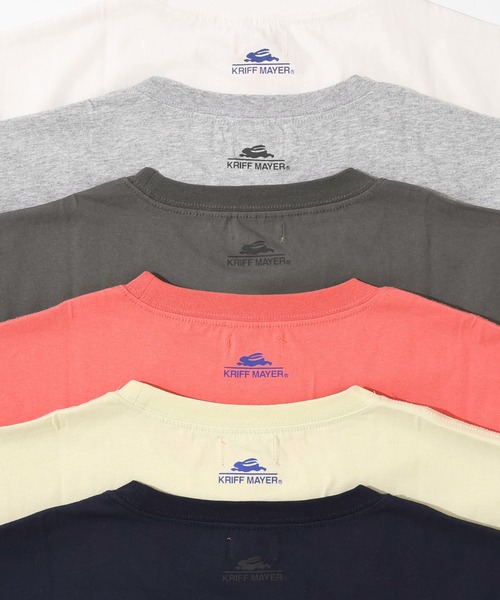 KRIFF MAYER（クリフメイヤー）の「【汗染み防止･軽撥水･防汚･吸水速乾･接触冷感】ウェットプロテクトT(カレッジ)（Tシャツ/カットソー・メンズ・レッド/ライトグリーン/チャコール/ネイビー/オフホワイト/グレー・MEDIUM/LARGE/X-LARGE）」の22枚目の写真