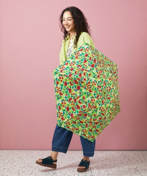 【BIMBA Y LOLA】フラワープリント折りたたみ傘 BIMBA Y LOLA】フラワープリント折りたたみ傘