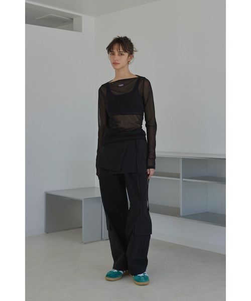 ALEXIA STAM（アリシアスタン）の「Cargo Pants With Skirt /スカート付きカーゴパンツ（カーゴパンツ・レディース・ピンク/ベージュ/ブラック・M/S）」の15枚目の写真