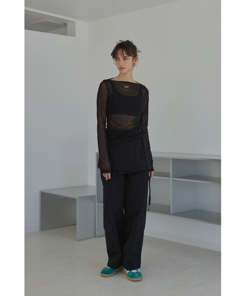 ALEXIA STAM（アリシアスタン）の「Cargo Pants With Skirt /スカート付きカーゴパンツ（カーゴパンツ・レディース・ピンク/ベージュ/ブラック・M/S）」の14枚目の写真