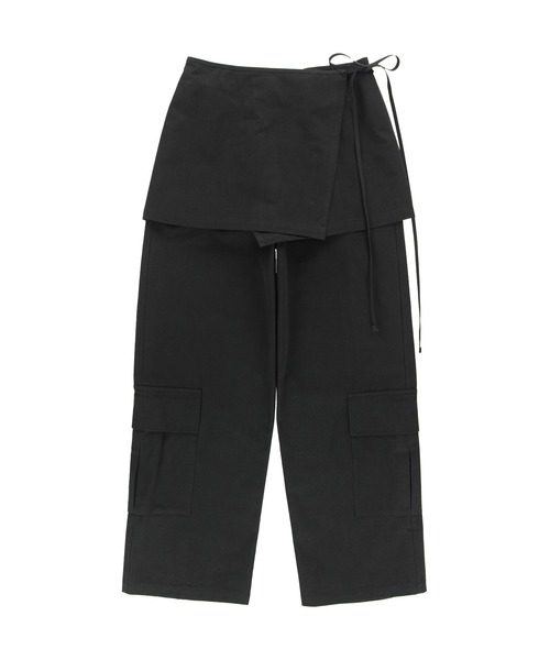 セール】Cargo Pants With Skirt /スカート付きカーゴパンツ