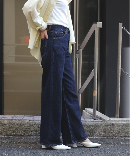 Levi's】「RIBCAGE」ワイドレッグ（デニムパンツ）｜Levi's