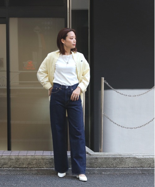 Levi's(リーバイス)の「Levi's(リーバイス)「RIBCAGE」ワイドレッグ(デニムパンツ・レディース・ノンウォッシュ・26inch/25inch/24inch/27inch)」の14枚目の写真
