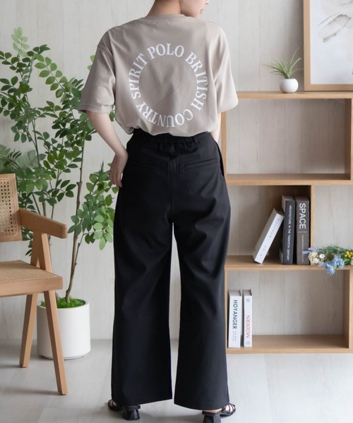 POLO BCS(ポロ ビーシーエス)の「POLO BCS ワンポイントサークルTシャツ(Tシャツ/カットソー・レディース・オートミール/ブラック/グレイッシュベージュ・M/L)」の5枚目の写真
