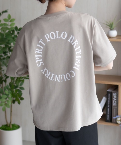 POLO BCS(ポロ ビーシーエス)の「POLO BCS ワンポイントサークルTシャツ(Tシャツ/カットソー・レディース・オートミール/ブラック/グレイッシュベージュ・M/L)」の11枚目の写真