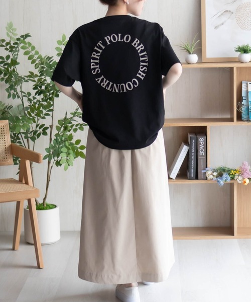 POLO BCS(ポロ ビーシーエス)の「POLO BCS ワンポイントサークルTシャツ(Tシャツ/カットソー・レディース・オートミール/ブラック/グレイッシュベージュ・M/L)」の13枚目の写真