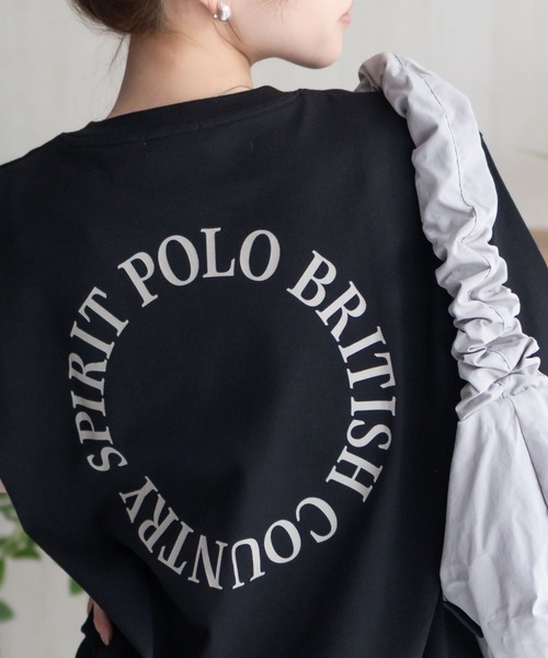 POLO BCS(ポロ ビーシーエス)の「POLO BCS ワンポイントサークルTシャツ(Tシャツ/カットソー・レディース・オートミール/ブラック/グレイッシュベージュ・M/L)」の16枚目の写真