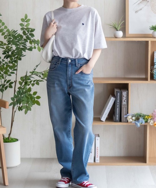 POLO BCS(ポロ ビーシーエス)の「POLO BCS ワンポイントサークルTシャツ(Tシャツ/カットソー・レディース・オートミール/ブラック/グレイッシュベージュ・M/L)」の17枚目の写真