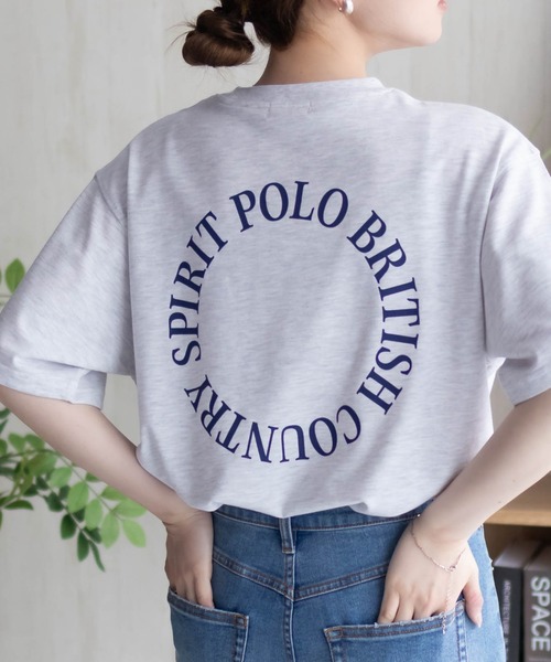 POLO BCS(ポロ ビーシーエス)の「POLO BCS ワンポイントサークルTシャツ(Tシャツ/カットソー・レディース・オートミール/ブラック/グレイッシュベージュ・M/L)」の21枚目の写真